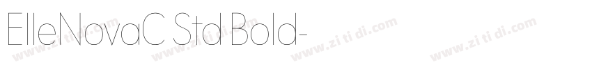 ElleNovaC Std Bold字体转换 ElleNovaC Std Bold字体转换